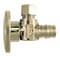 Apollo 1/2 in. Chrome-Plated Brass PEX-A Expansion Barb x 3/8 in. Compression Quarter-Turn Angle Stop Valve EPXVA1238C - alternate 1